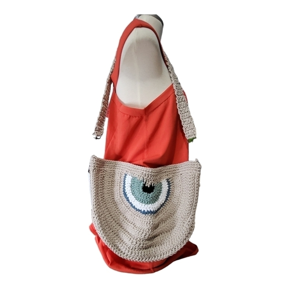 Traditional Evil-Eye Cotton Bag - Handcrafted Design NWOT - Picture 2 of 6